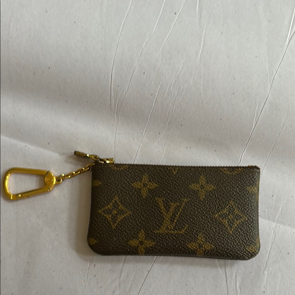 Louis Vuitton key chain Brown Monogram Key Pouch purse